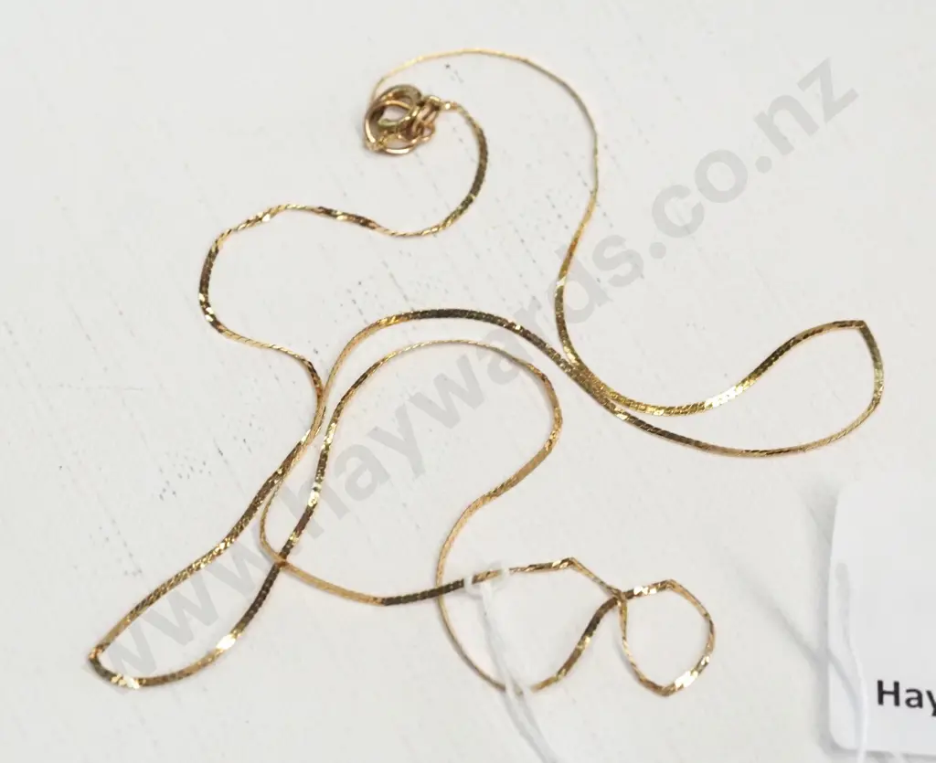 fine gold chain stamped 14k Italy Image 1++