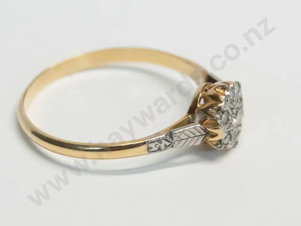 cz dress ring no mark Image 1++