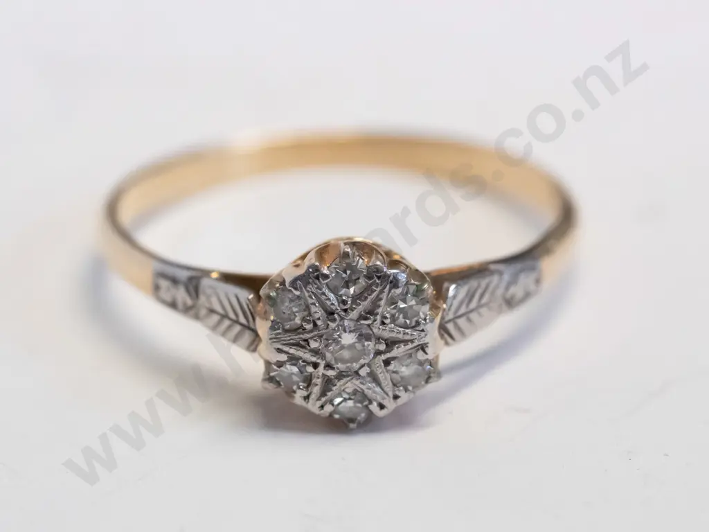 cz dress ring no mark Image 1++