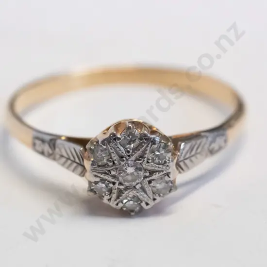 cz dress ring no mark