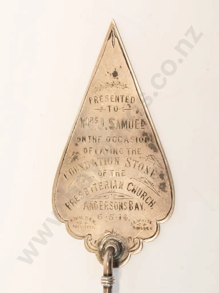 greentstone pendant [no chain], earrings, brooch & sm greenstone handle commentative ladle - Presbytarian Andersons Bay Image 1++