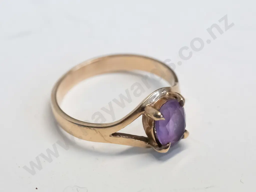 amethyst ring - no mark Image 1++
