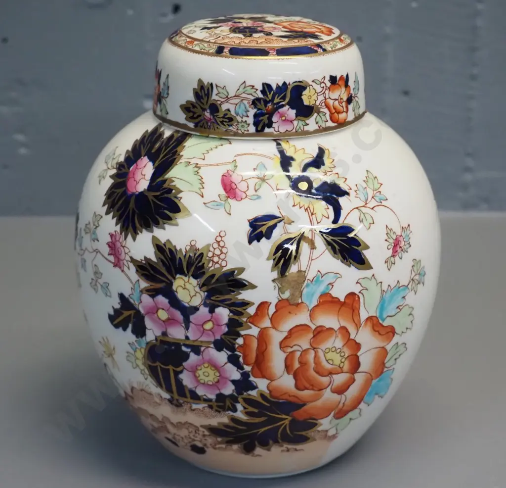 Masons "Mandarin" pattern ginger jar H-180 D-140 Image 1++