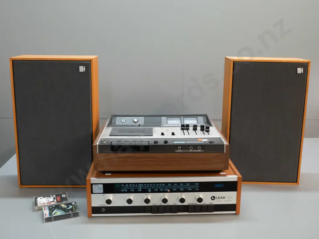 retro hifi setup - Leak 1800 receiver, Akai GXC-46 cassette deck and pair of KEF Cantor speakers - going Image 1++