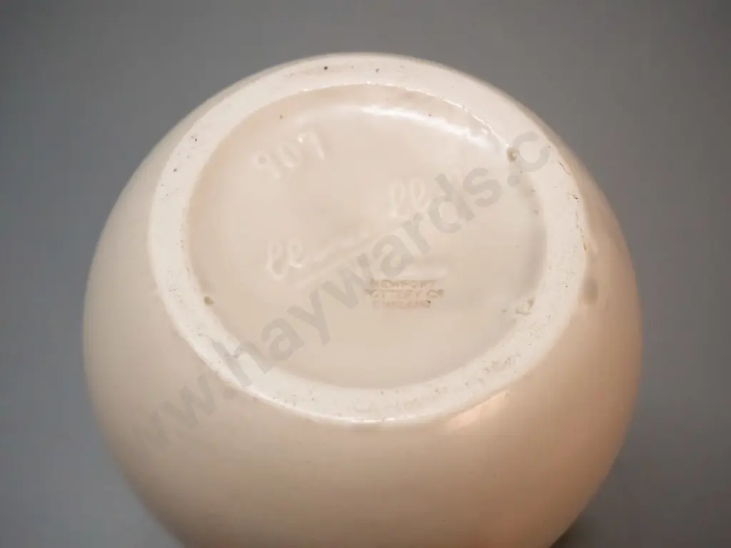 Clarice Cliff Newport Pottery vase with floral handle H-230 Image 1++