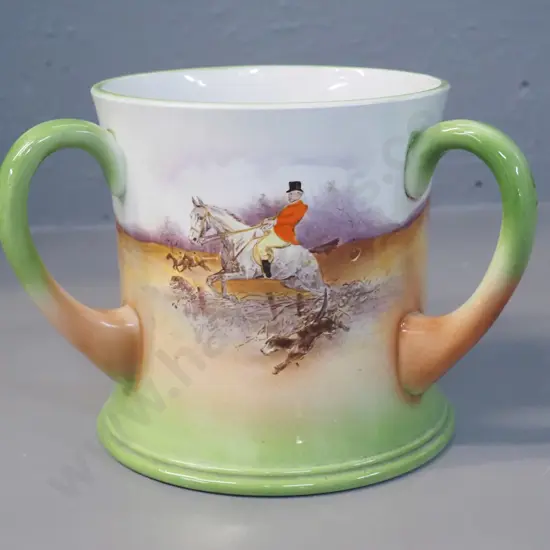 Foley hunting scene 3-handled loving cup H-140 D-150