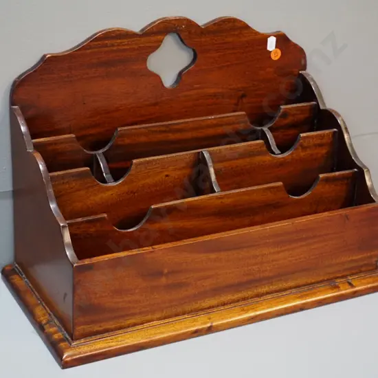 mahogany reproduction desktop stationery organizer H-300 W-425 D-210