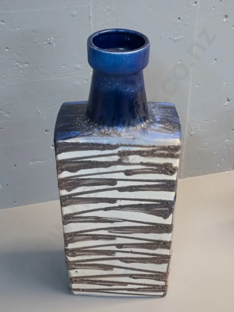 large German pottery slab vase - stamped 281/49 - H-490 W-190 Image 1++