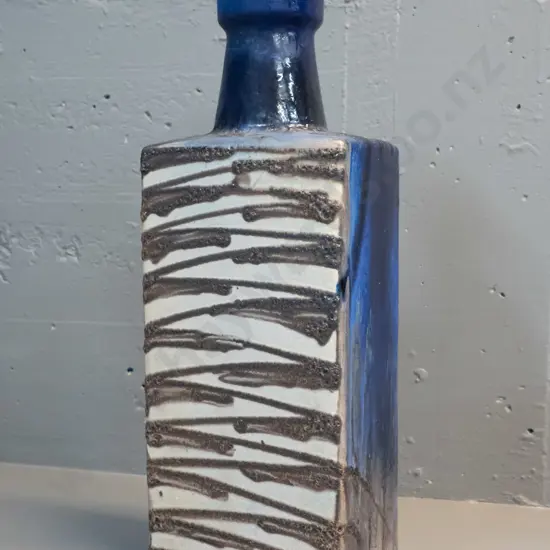 large German pottery slab vase - stamped 281/49 - H-490 W-190