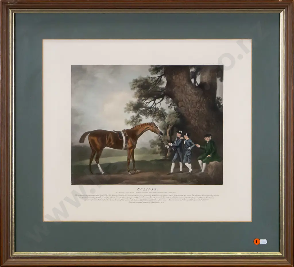 framed reproduction vintage print - Eclipse H-270 W-350 Image 1++