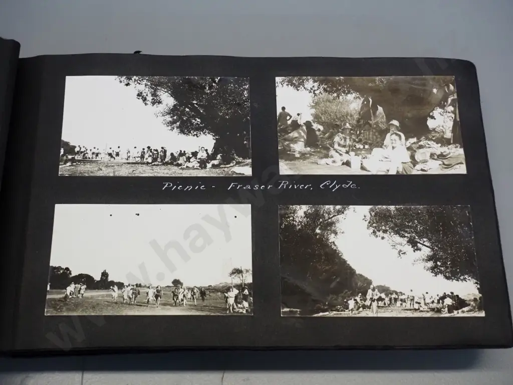 vintage photo album containing numerous Napier earthquake photos, central Otago, Dunedin, Queenstown etc. Image 1++