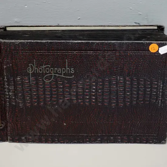 vintage photo album containing numerous Napier earthquake photos, central Otago, Dunedin, Queenstown etc.
