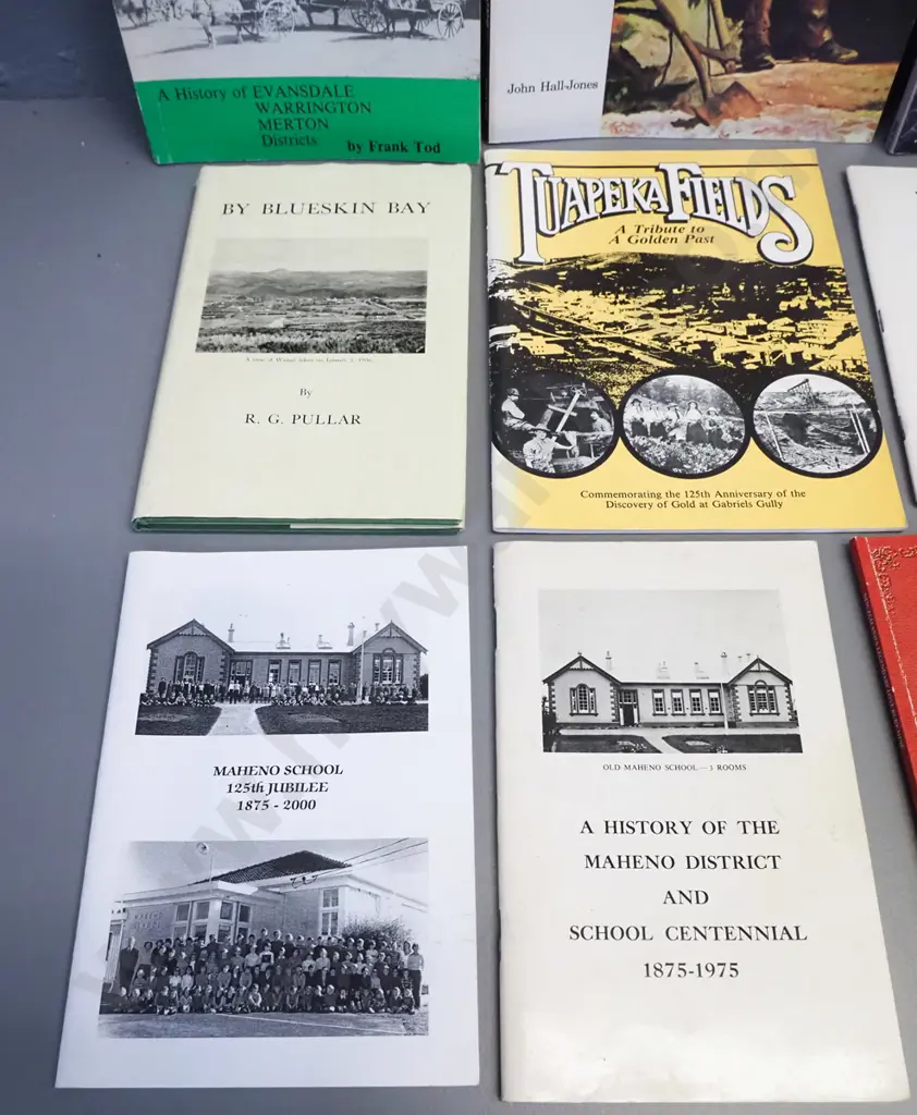 11 New Zealand books and booklets - Otago and Southland local histories, gold mining etc. Image 1++
