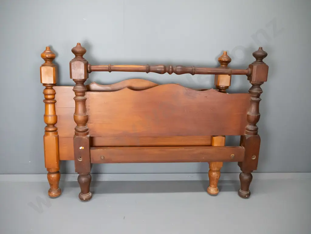kauri bed ends, double size but also fittings for single, slightly different shapes and finish - taller is H-1060 W-1210 Image 1++