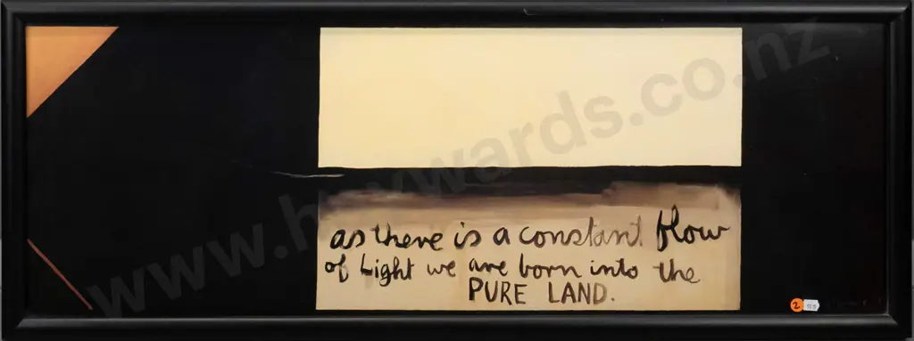 framed Colin McCahon poster print H-300 W-890 Image 1++