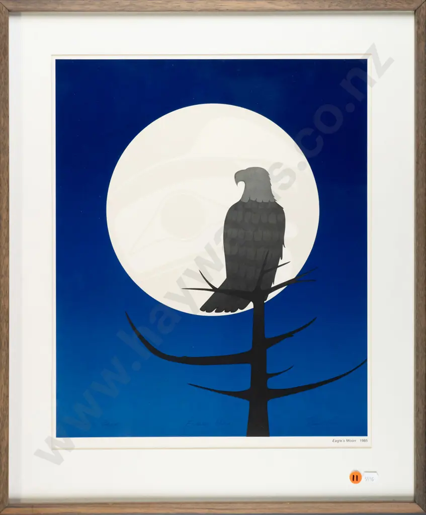 framed Roy Henry Vickers print - printer's proof 1985 "Eagles Moon" H-420 W-350 Image 1++