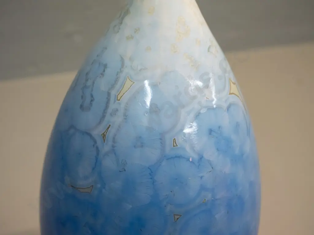 studio pottery large bud vase - unknown maker's mark on base H-270 D-110 Image 1++