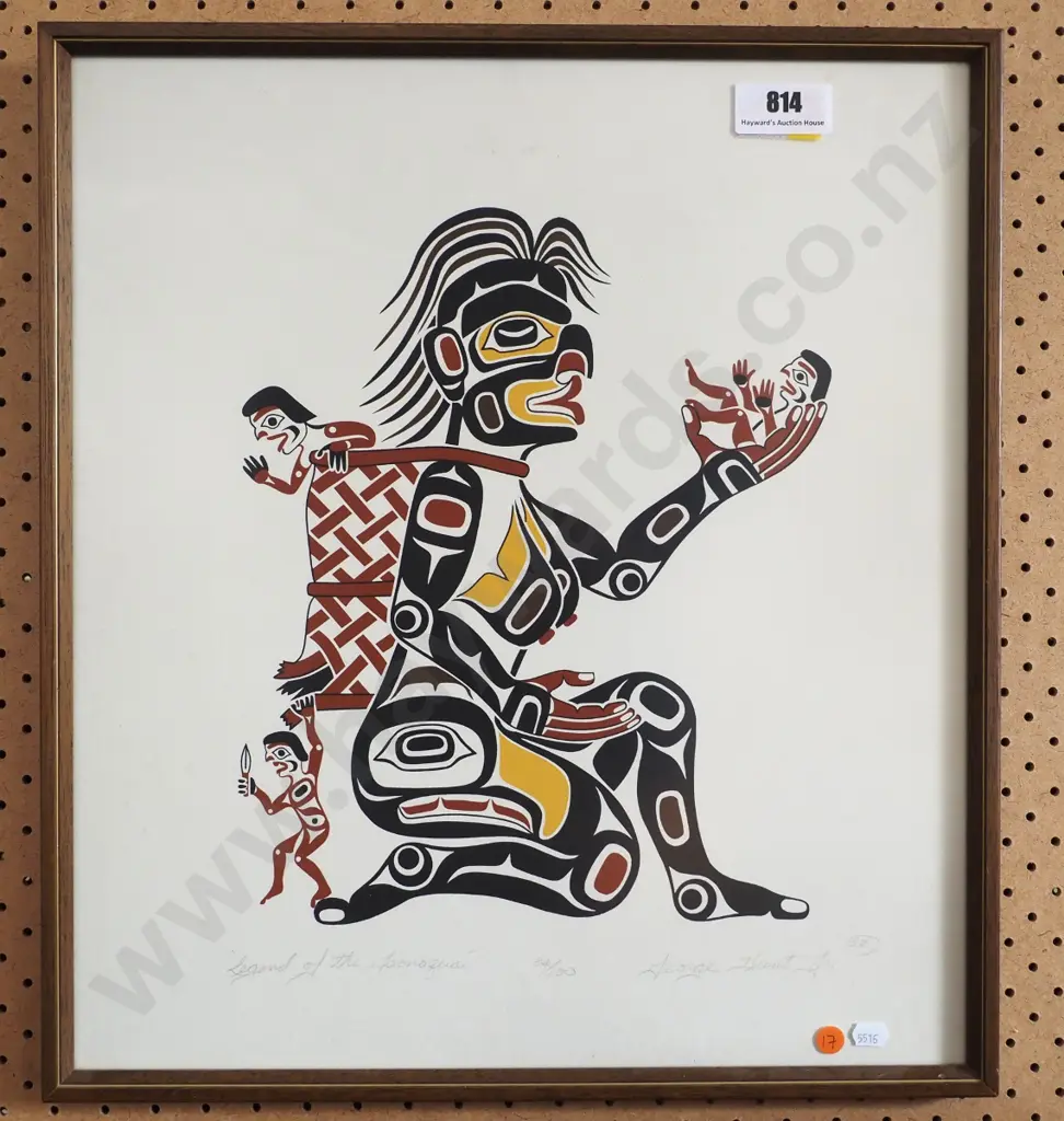 framed ltd edition Frist Nations mythical print H-520 W-460 Image 1++
