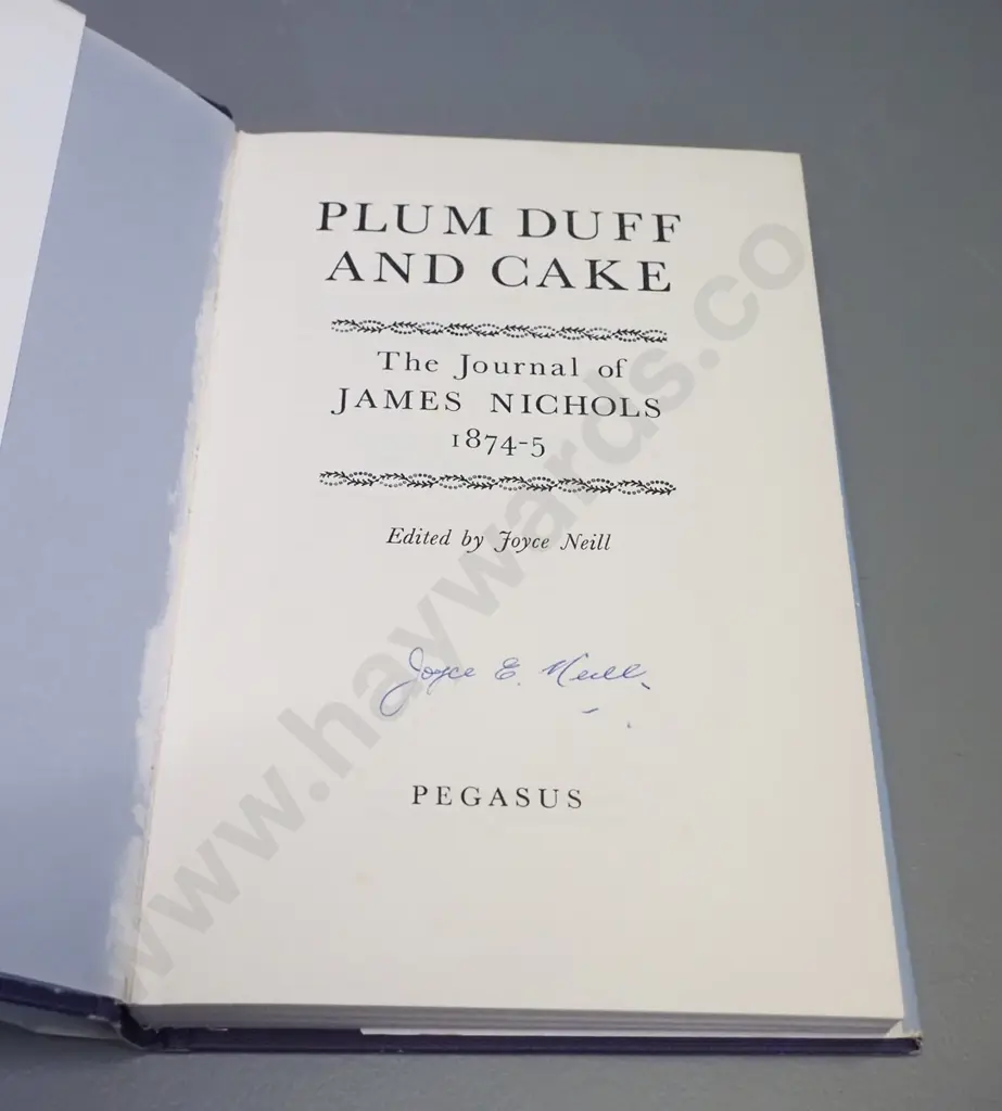 4 New Zealand books - Plum Duff & Cake (signed by author) Cruise of the Acheron, Pot Nelson, Marlborough etc. Image 1++