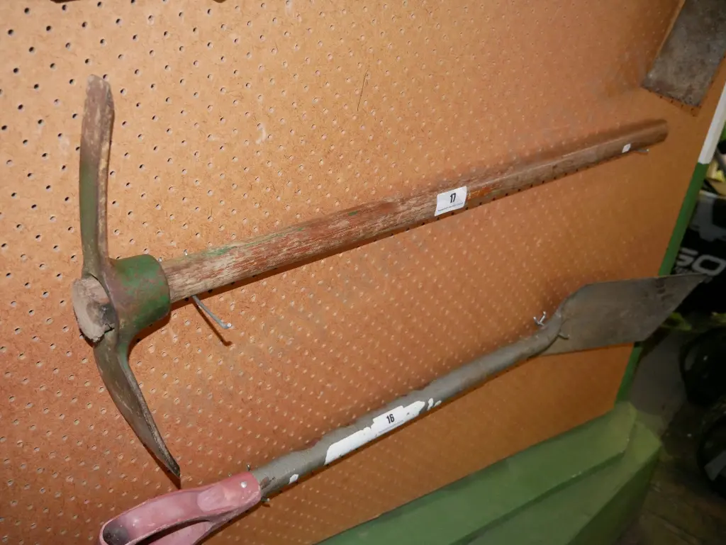 wooden handled mattock Image 1++