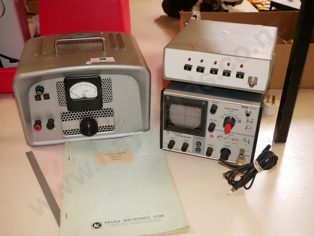 oscilloscope, vintage battery charger Image 1++
