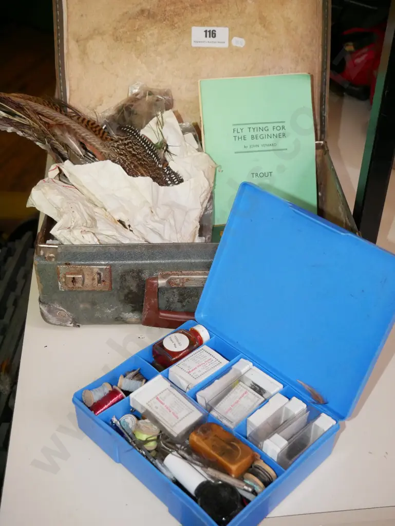 suitcase and fly tieing equipment Image 1++