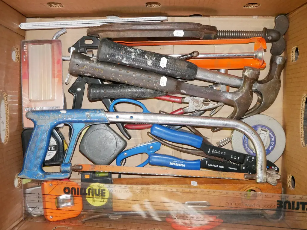 box; G clamps, hack saw etc Image 1++