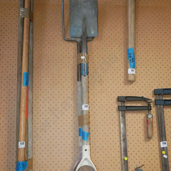 garden spade, fork