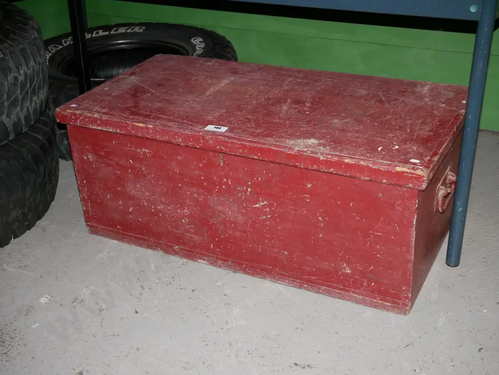 wooden storage box Image 1++