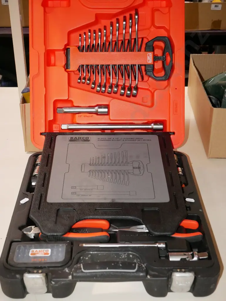 complete Bahco combined socket and spanner set Image 1++