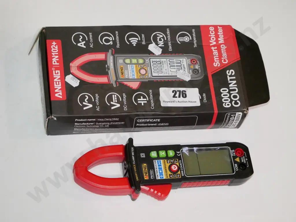 cased Aneng smart voice clamp meter Image 1++