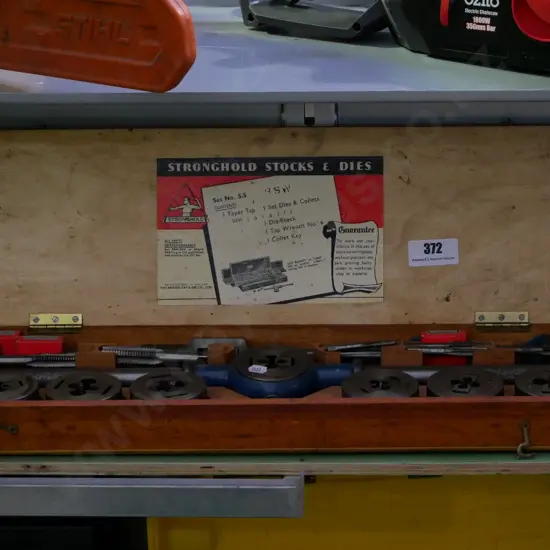 wood cased tap and die set