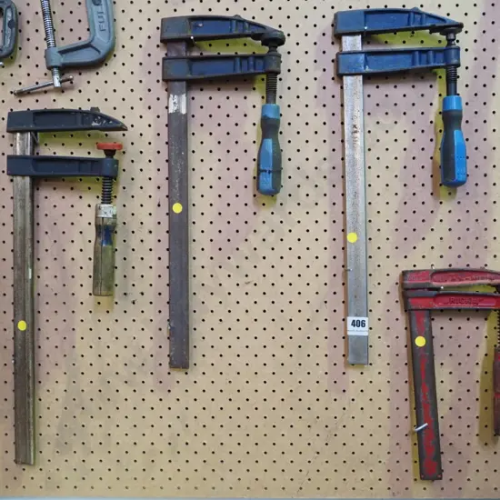 4x F clamps