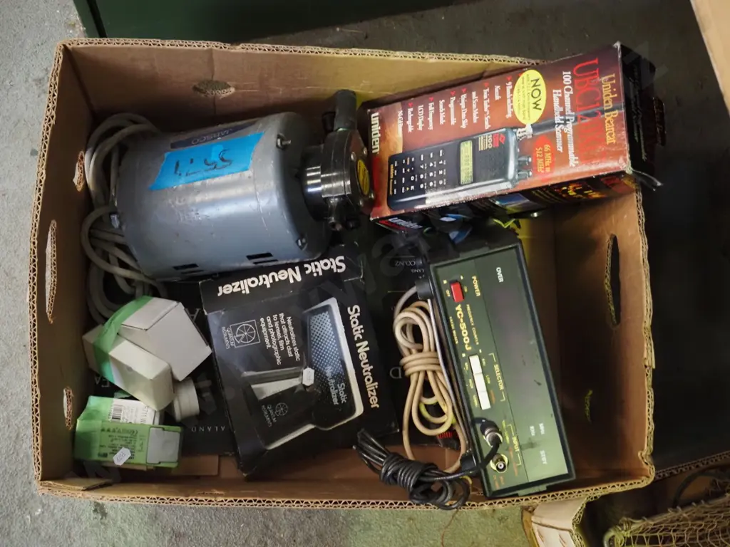 box; hand held scanner, soldering iron, inline pump etc Image 1++