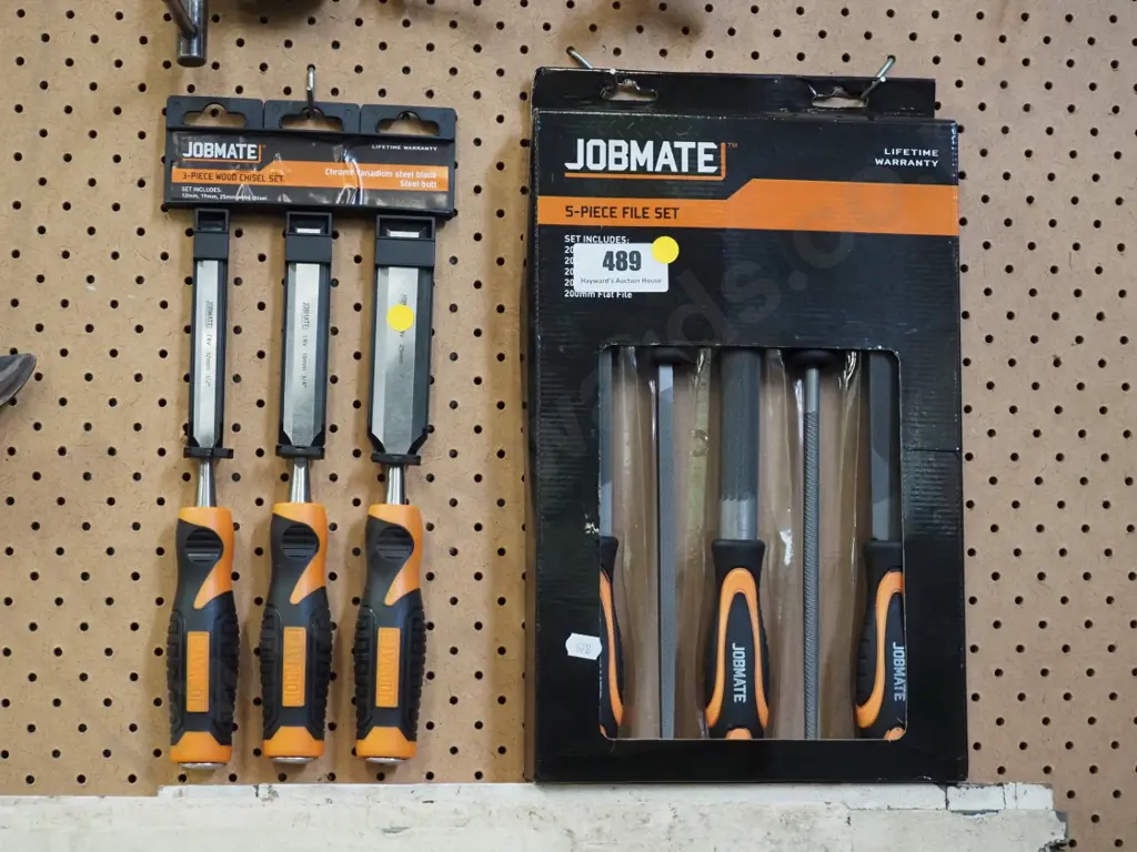 Jobmate chisel set and 5 piece file set Image 1++