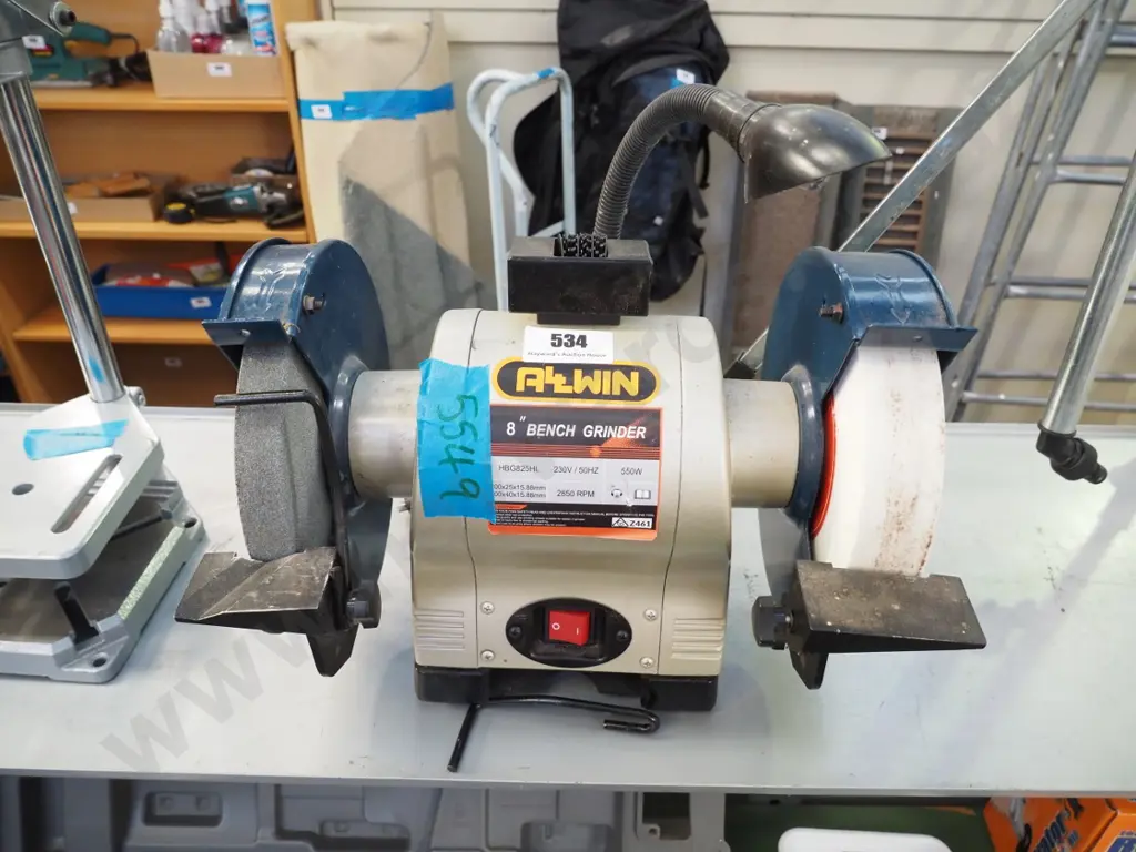 8" bench grinder and wet stone with light attachment Image 1++