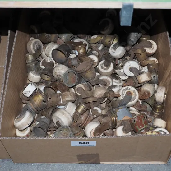 box; enamel casters