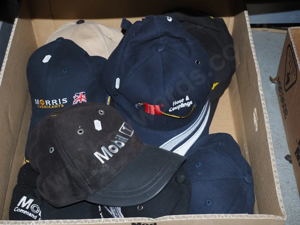 box; as-new branded caps Image 1++