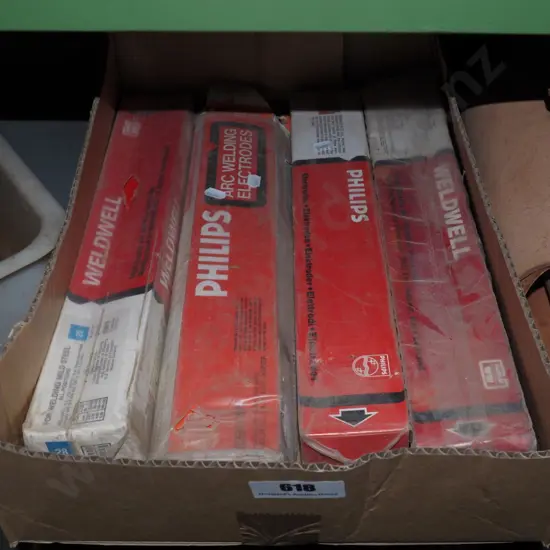 box; welder's rods