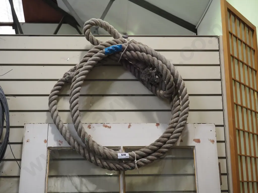 coil of heavy duty old rope Image 1++