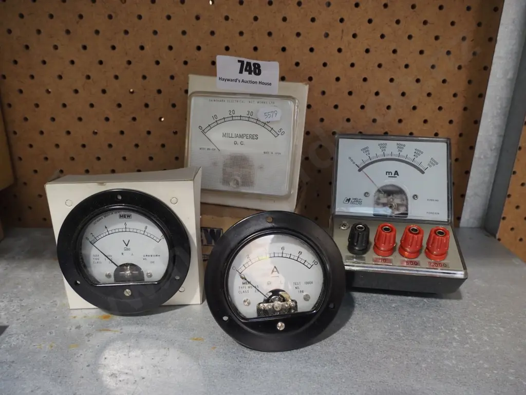 amp meter, 3 dials Image 1++