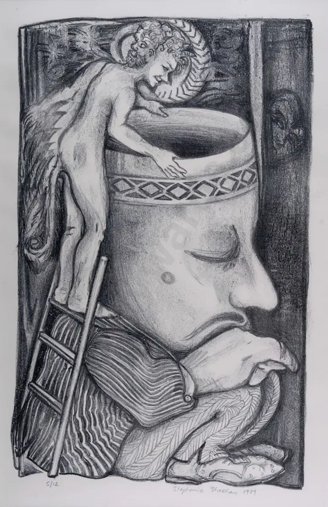 Stephanie Sheenan 1989 - framed ltd edition print 5/12 H-470 W-290 Image 1++