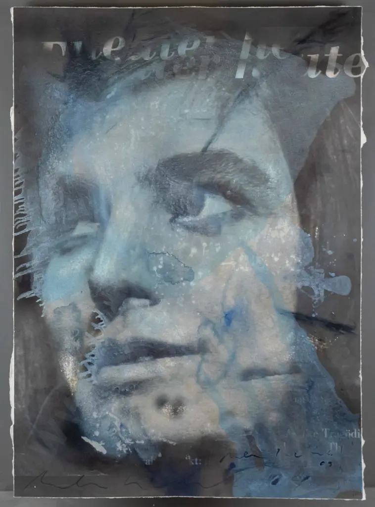 Ben Webb - perspex boxed framing - oils, ink,  metallic pigments "Unique" H-940 W-670 Image 1++