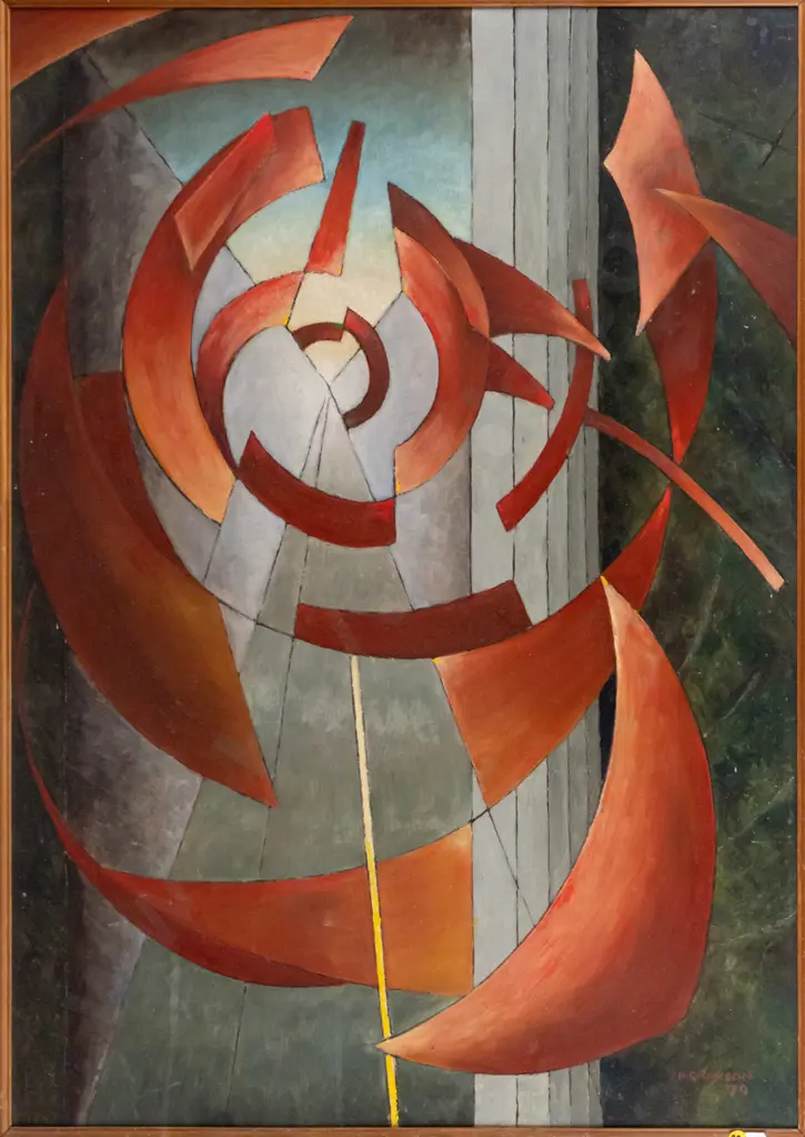 Frank Grayson '79 - framed oil "Echo" H-830 W-530 Image 1++