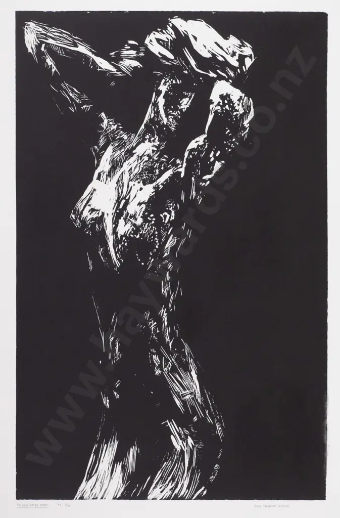Isaac Francis Leuchs '93 -  unframed print 3/25 "The Wave (After Rodin)" H-410 W-290 Image 1++