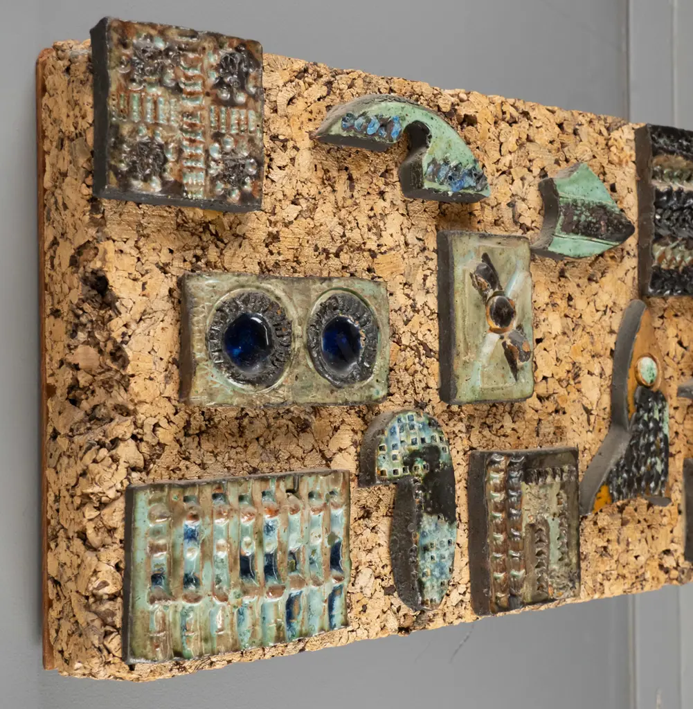 Barbara Hockehull '69 - pottery on cork H-320 W-920 Image 1++