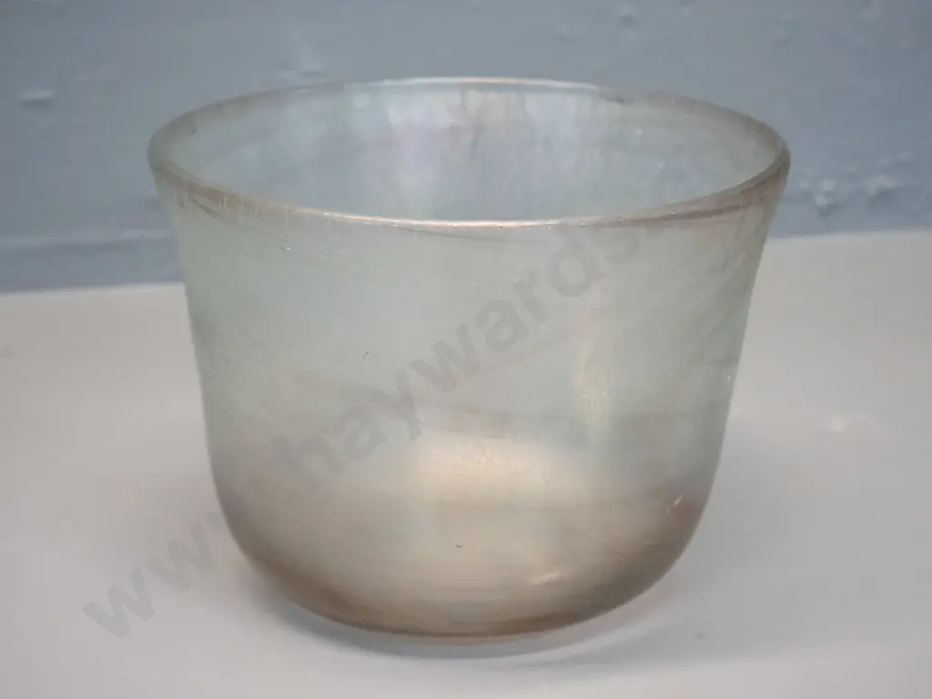 Peter Viesnik - studio art glass bowl H-125 Diam- 170 Image 1++