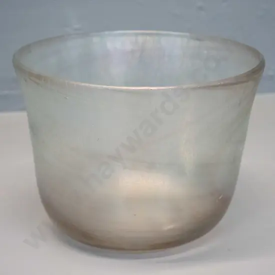 Peter Viesnik - studio art glass bowl H-125 Diam- 170