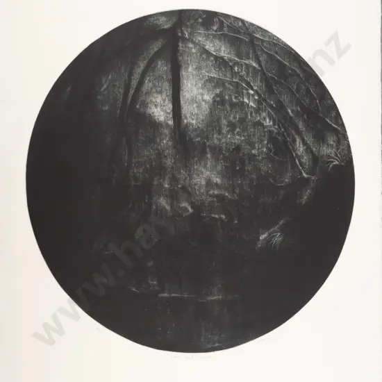 illegible signature 2003 - mounted ltd edition print 3/3 "Ross Track - Winter" Diam-490