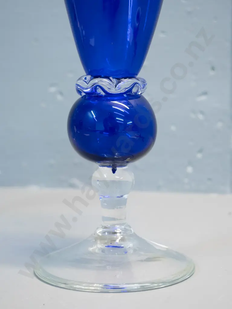 Peter Raos 1991 - studio art glass goblet  H-220 Image 1++